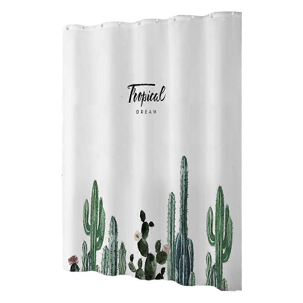 Creative digital printing fresh shower curtain suitable for various places