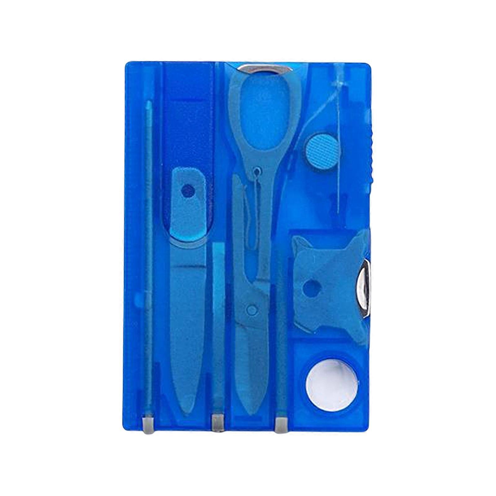Kaesi 8Pcs Pocket Tool Set Portable Multifunctional Survival Credit Card Emergency Tool Kit for Outdoor