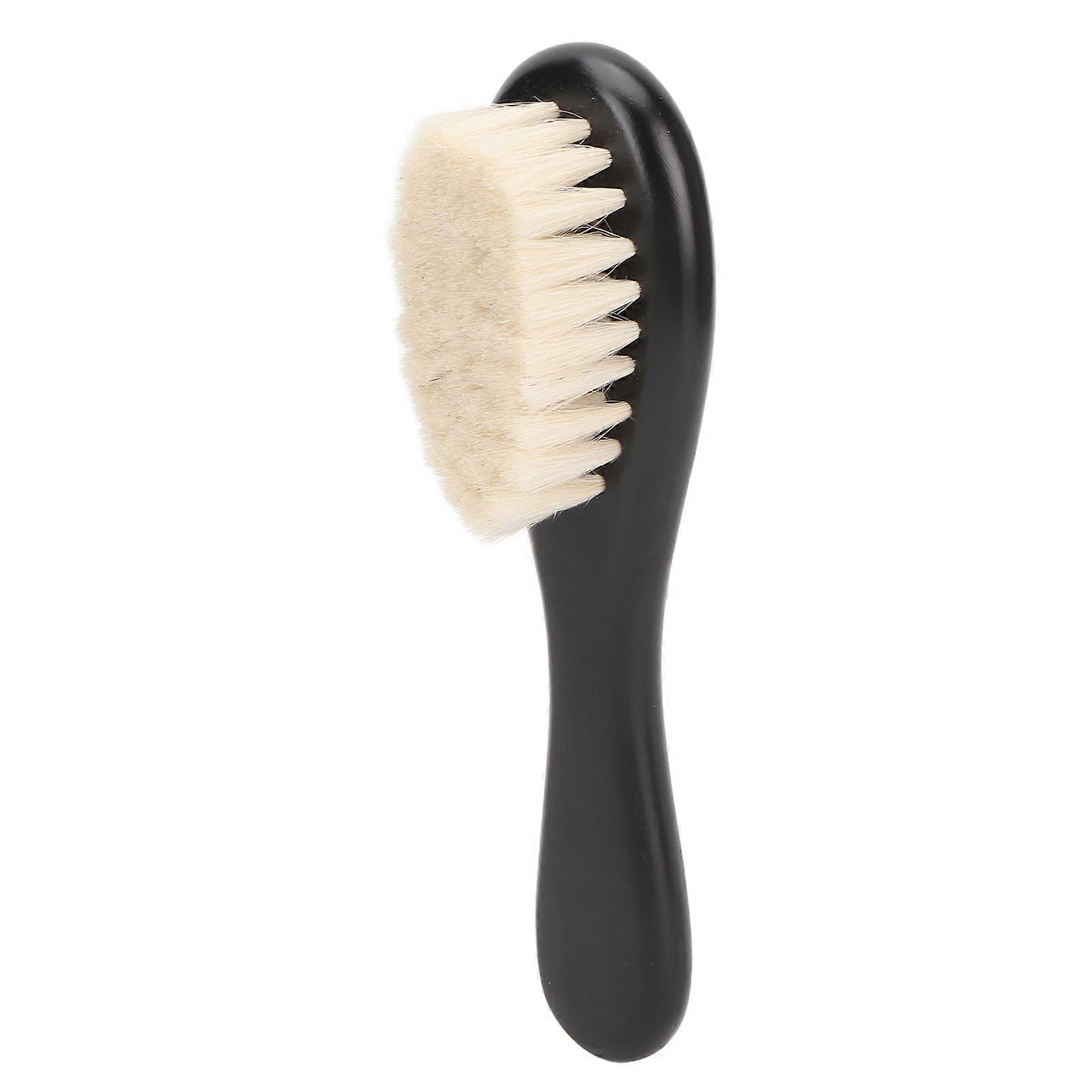 Barber Beard Brush Soft Hair Cleaning Wooden Handle Beard Styling Cleaning Brush for Men