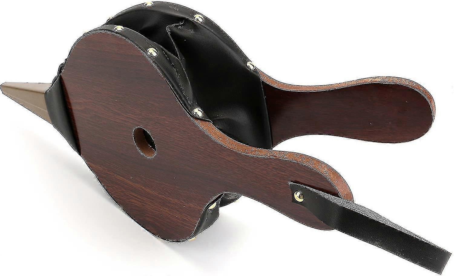 Träbälg, eldstadsbälg 15,5" x 6,5", träbälg, brun färg