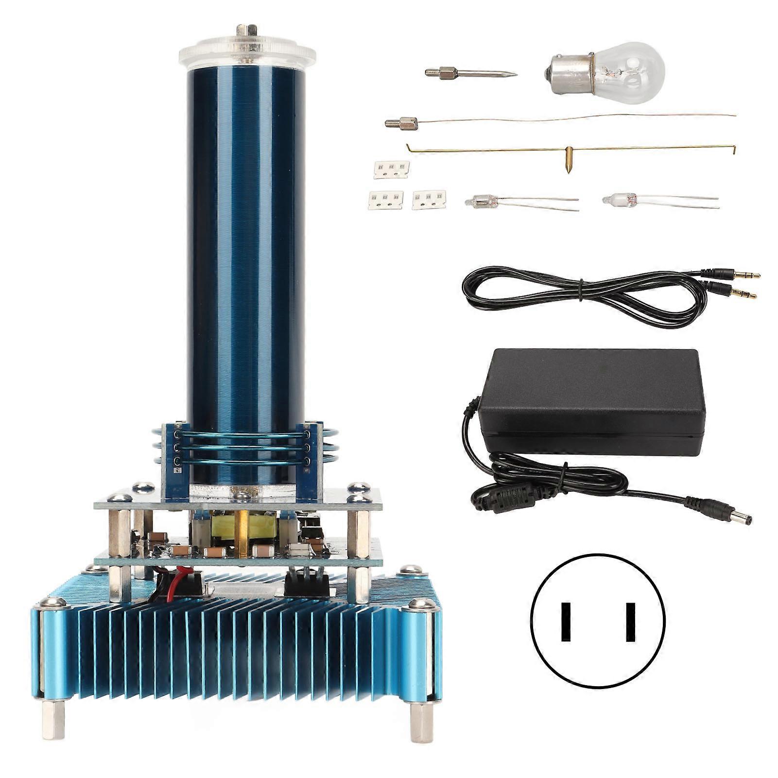 Music Coil Desktop Toy Plasma Loudspeaker Arc Generator Wireless Transmission Teaching Model 100?240V US Plug