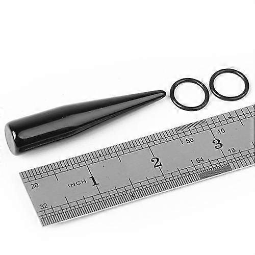 7xAcrylic Expander Taper Ear Stretching Plug 14mm - Black