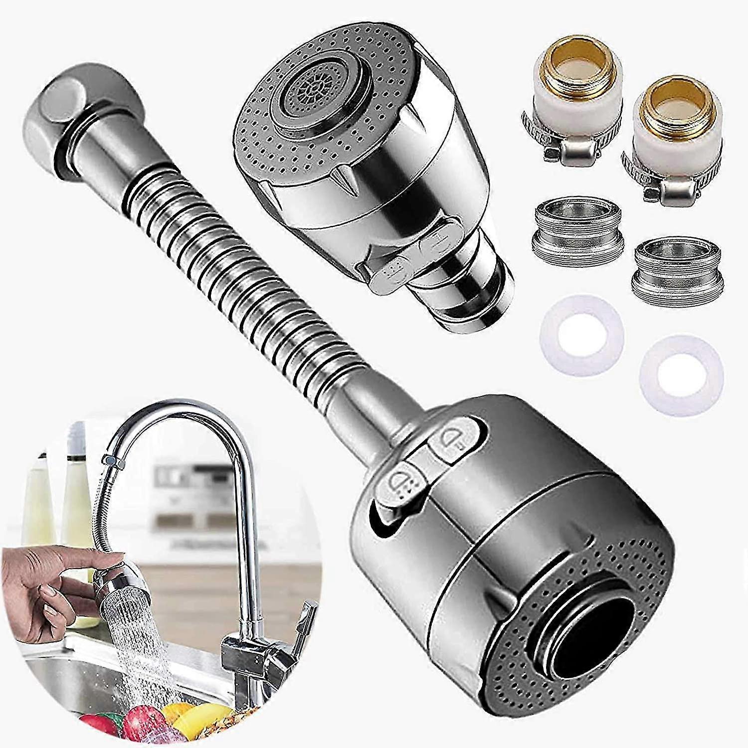 Faucet Sprayer Attachment, 360 Movable Kitchen Sink Tap Spray Head