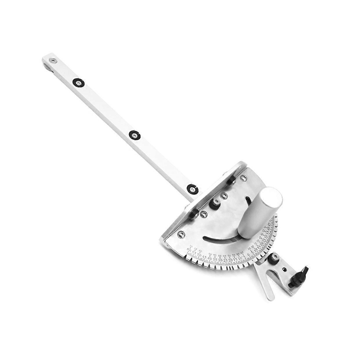 Precision Miter Gauge, Table Saw Miter Gauge with 120 Angled Ends and a Repetitive Cut Flip Stop fo