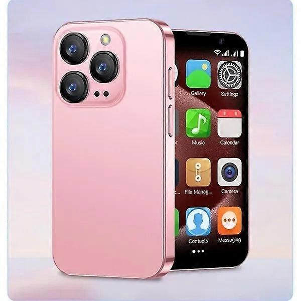 Rainbuvvy SOYES XS18 Android Smartphone 3.0inch 2GB RAM 16GB ROM Quad Core Dual SIM Card 5MP Face ID Type-C Bluetooth WIFI 3G Mobile Phone pink