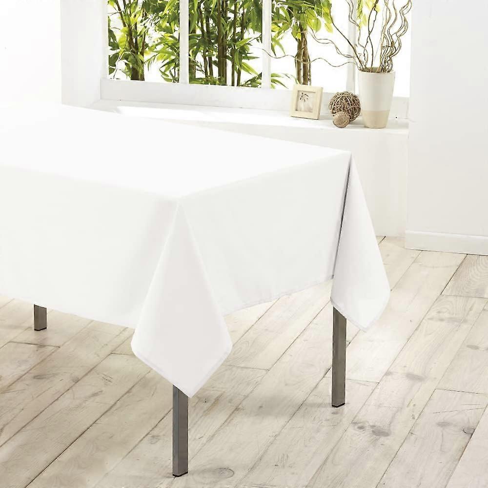 White Indoor Softness, Rectangle Tablecloth (140x180cm), Polyester