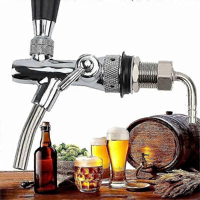 Robinet à bière réglable G5 / 8 Robinet à bière chromé fileté
