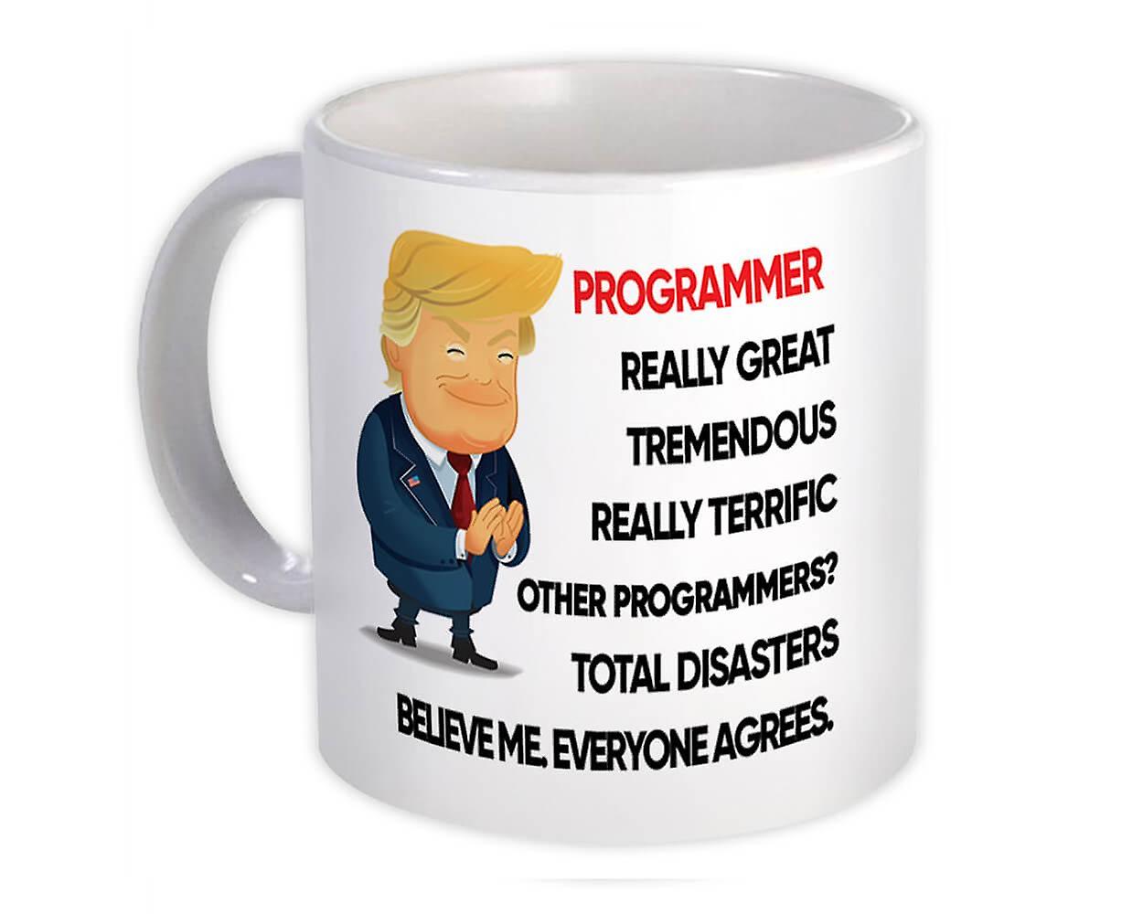 Gift Mug: PROGRAMMEUR Grappige Trump Geweldig