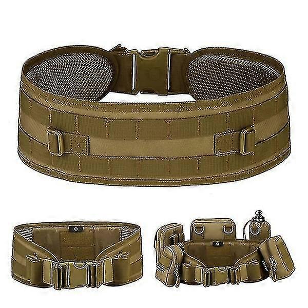 Army Military Camouflage Molle Girdle Tactical Outer Waist Belt Padded Cs Belt Multi-use Equipment Airsoft Combat Wide Belts