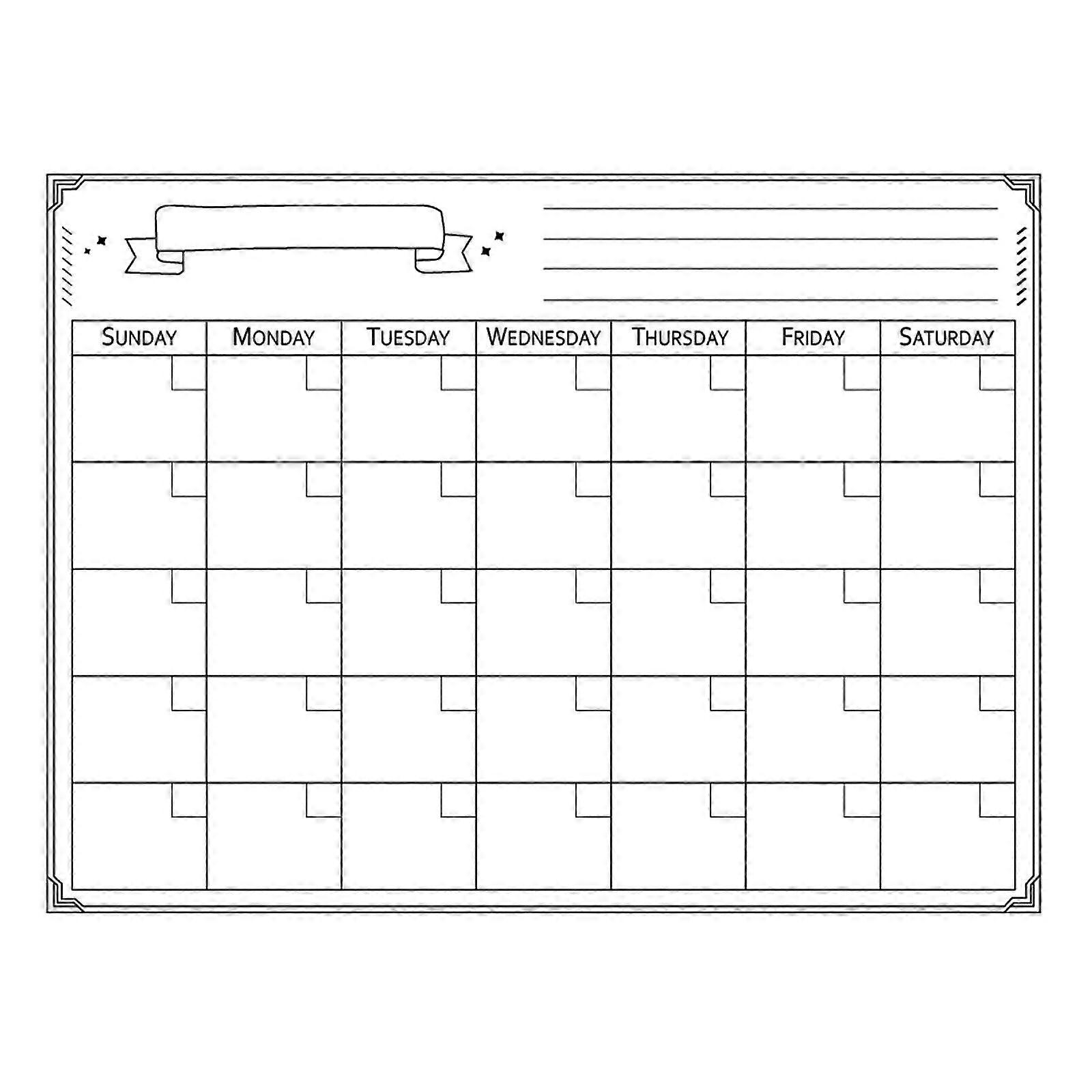 Whiteboard Magnetic Calendars For Refrigerator Family Notepad Daily Planner