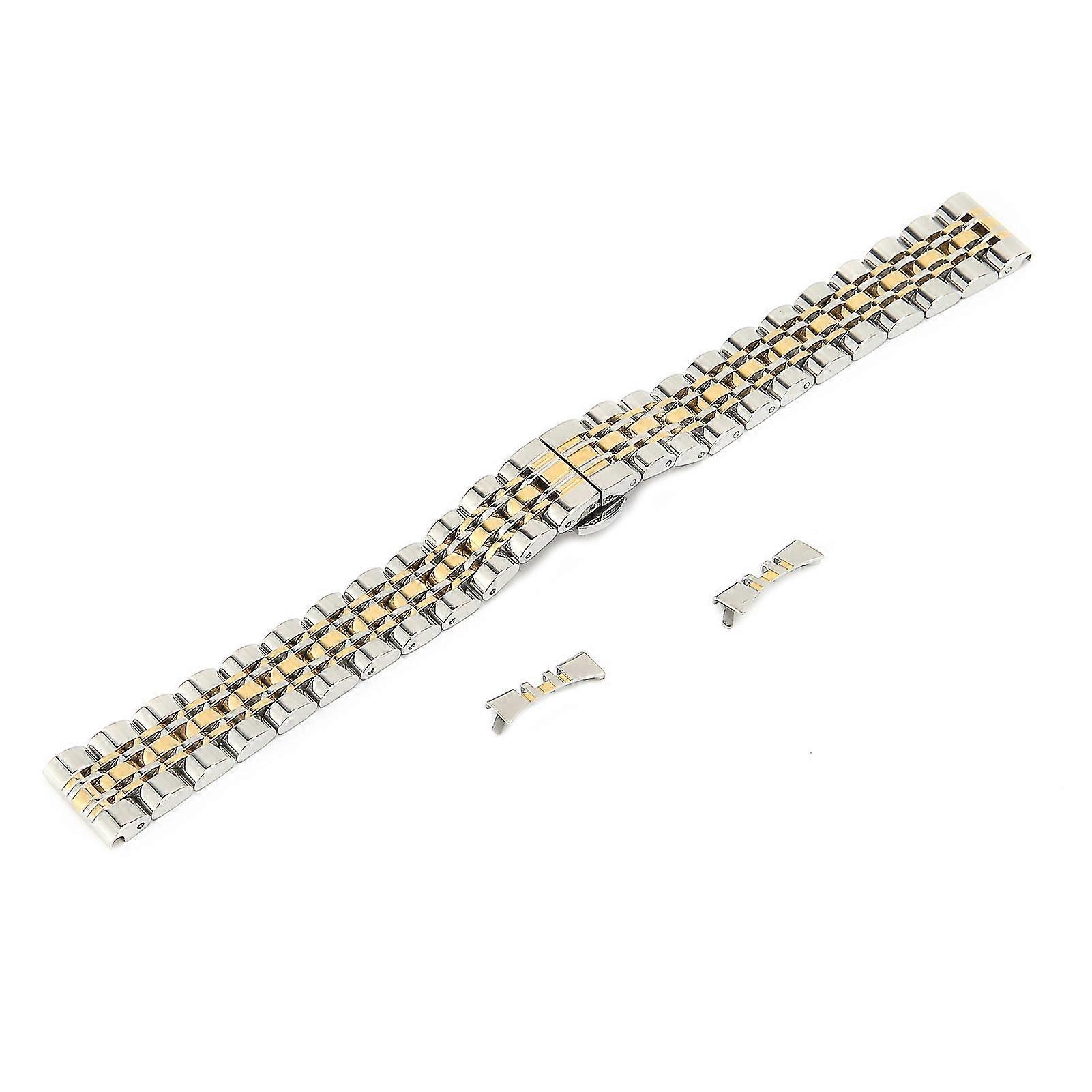 Golden 16mm Adjustable Replacement Watch Band - Professional Watch Strap Accessory