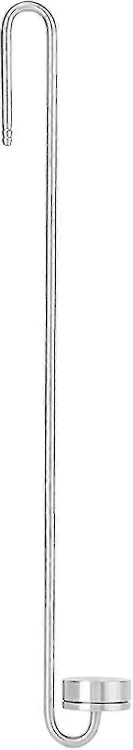 40cm Stainless Steel Aquarium CO2 Diffuser with High Density Ceramic Disc - Flat Bottom