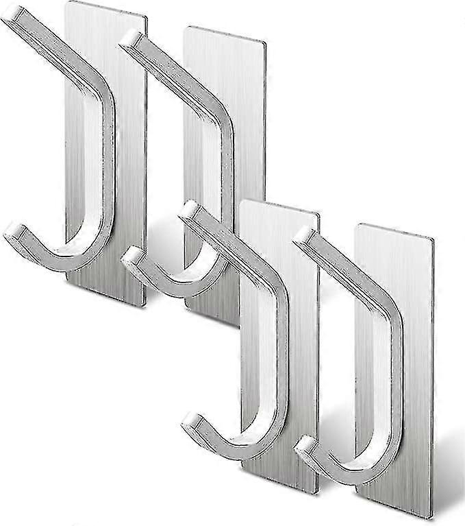 4 Packs Hook, Less Steel Hooks Duty, Double Hook Hooks For Bath Kit Bed