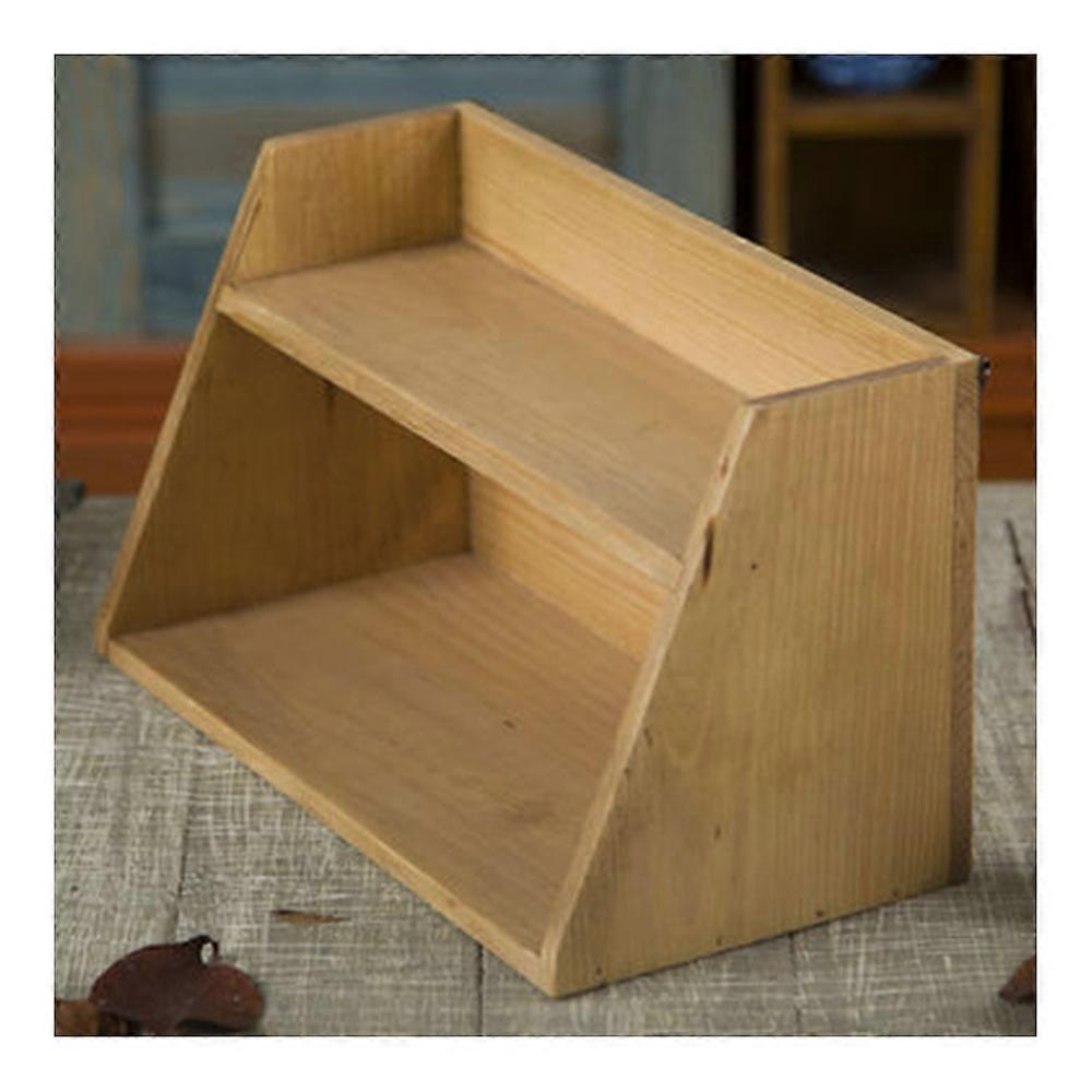 zakka Wall Decoration Storage Rack 2 Layer Display Cabinet Cosmetics