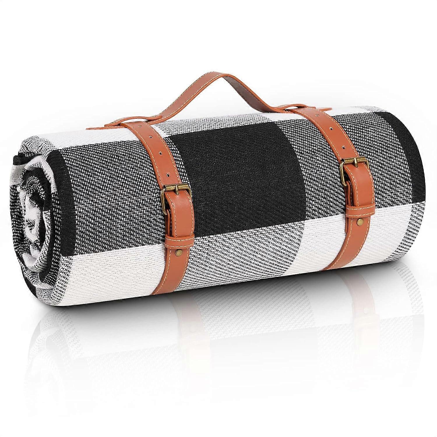 Picnic Blanket Extra Large, Waterproof and Foldable Beach Blanket, for Camping, Park, Beach, Grass, Indoors