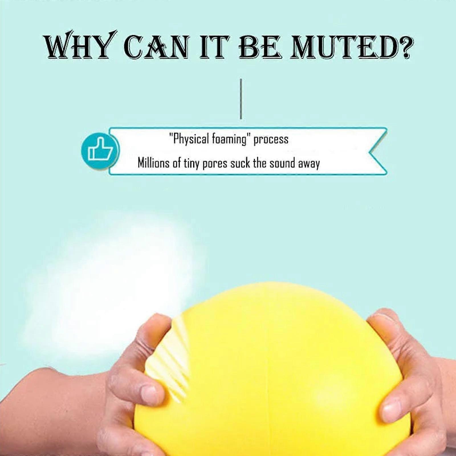 Nowa cicha koszykówka, 2023 Nowa piłka treningowa do hali Niepowlekana piłka z pianki o wysokiej gęstości, ciche piankowe piłki sportowe do koszykówki dla dzieci w wieku powyżej 3 lat