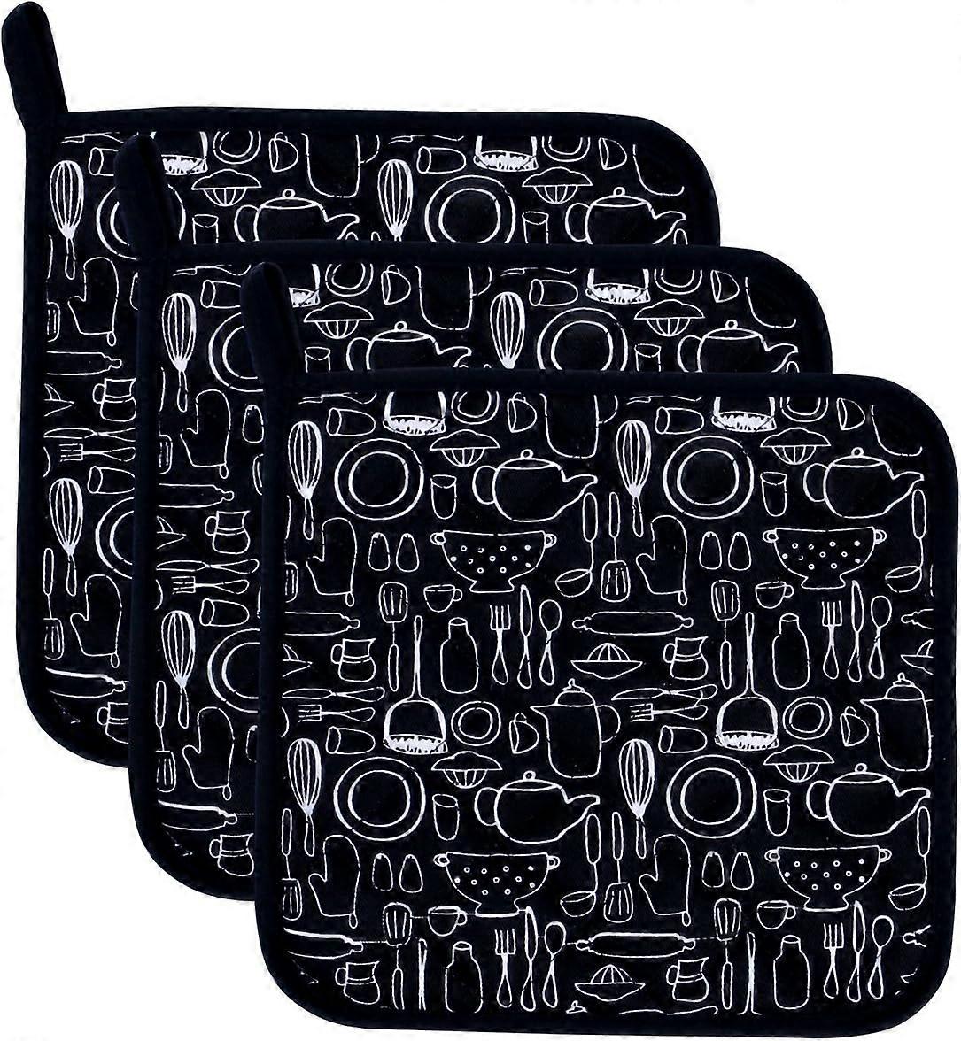 100% Cotton Daily Kitchen Basic Sponge Pot Holder Heat Resistant Coaster