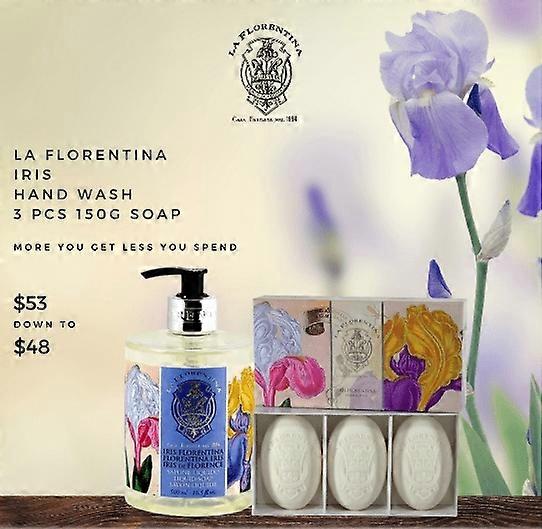 La Florentina Iris Hand Wash and Soap Bundle