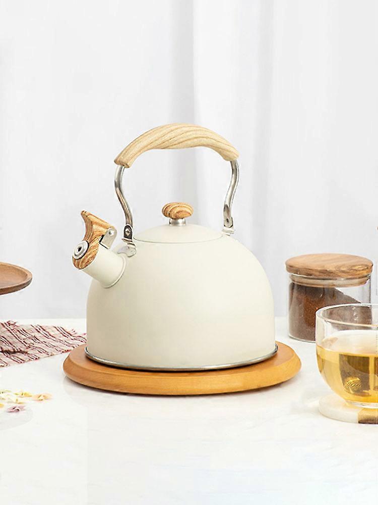 2024 New Mingdi Colorful Kettle 2.5l With Whistle & Foldable Handle, Fast Heat Conduction, Stainless Steel Material For 1-5 People