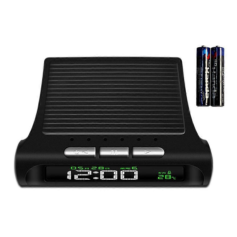 Digital Car Dashboard Clock Time Temperature Display Electronic Clock Calendar Auto Accessories Auto On Off