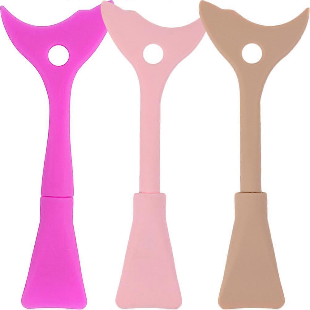 3pcs Mascara Eyelash Guard Applicator Double Head Guard Tool Eyelash Eyeshadow Guard Tool Pads