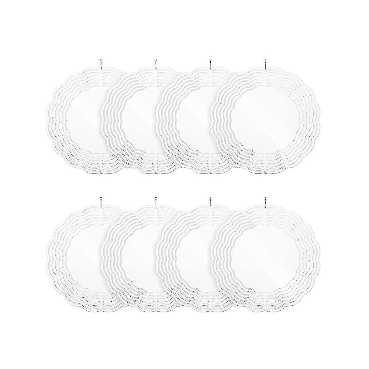 8pcs 10 polegadas sublimação vento spinner blanks 3d vento spinners pendurado vento spinners para interior outd