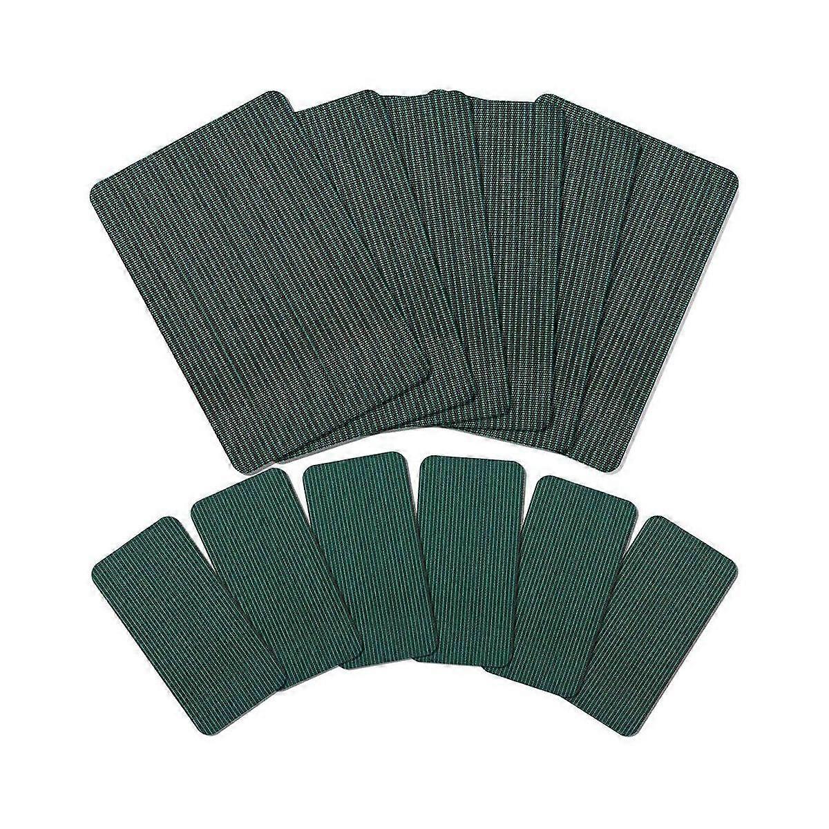 12Pcs Pool Safety Cover Patch,12X8In/4X8in Pool Cover Patches Self Adhesive Pool Cover Repair Kit f