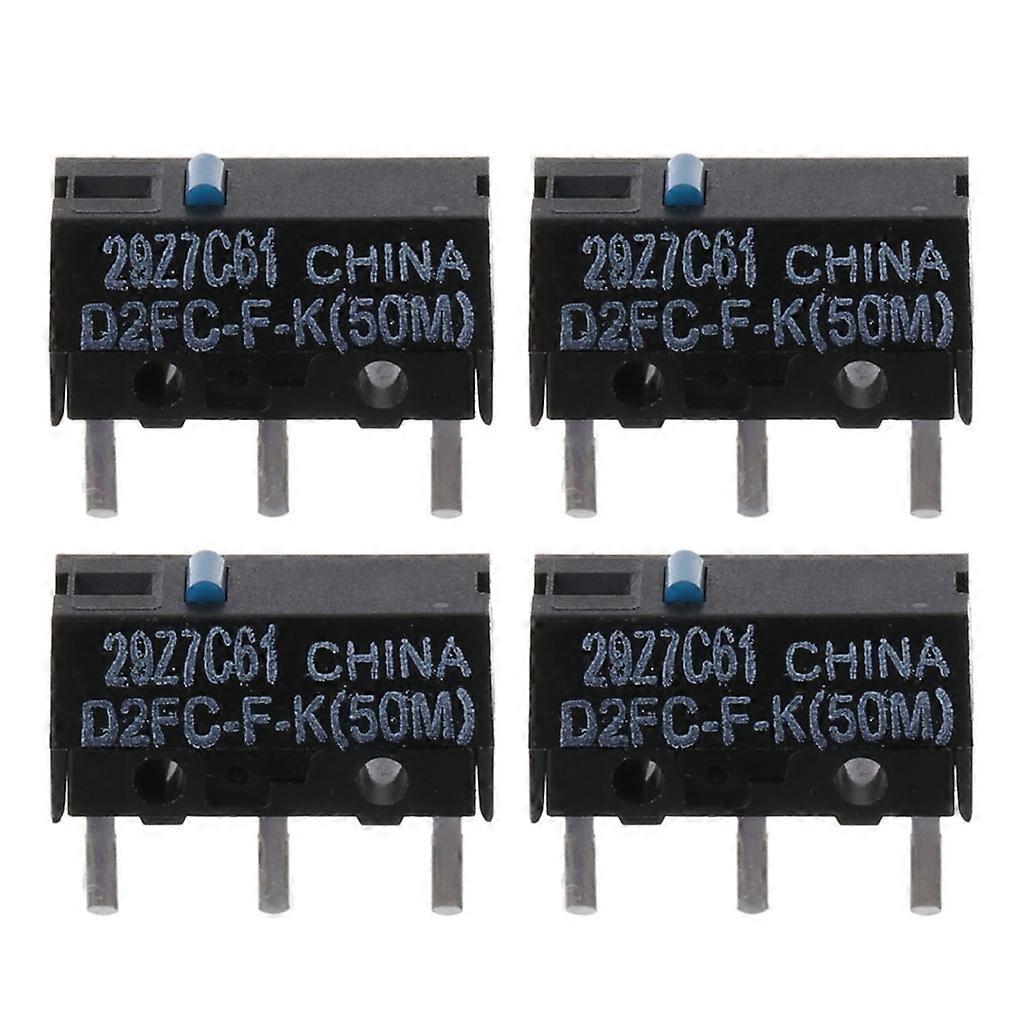 4PCS New  D2FC-F-K Mouse Micro Switch 50Million Click Life Microswitch 3Pins