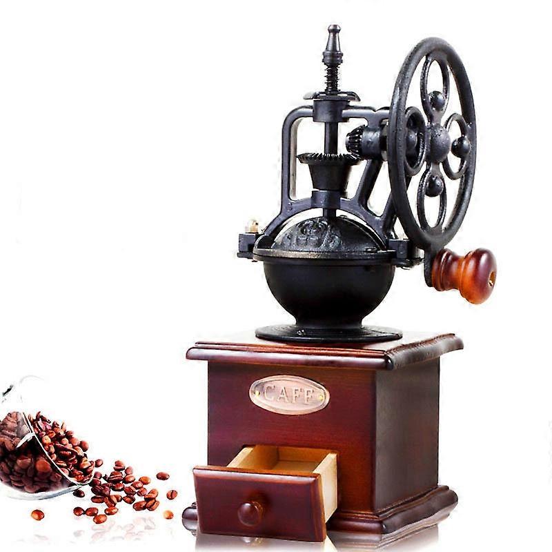 Manuella kaffekvarnar, trä hem slipmaskin hand vev kaffekvarn
