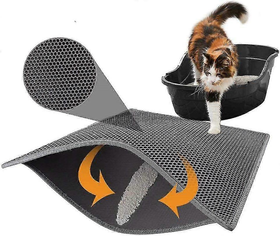 Litter Mat Trapper - Easy Clean Large Size Waterproof Rug
