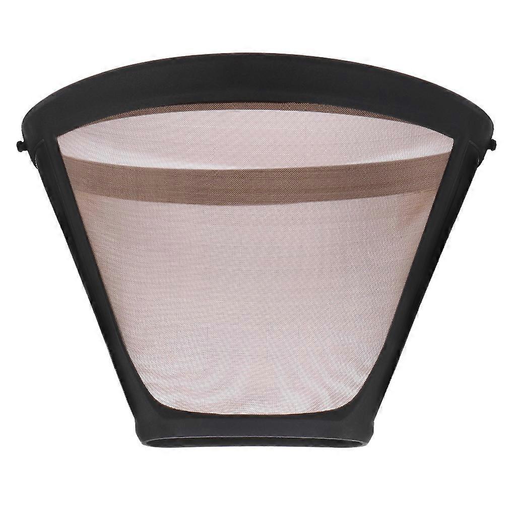 Stainless Steel Cone Shaped Permanent Coffee Filter Handles Washable Cafe Tools