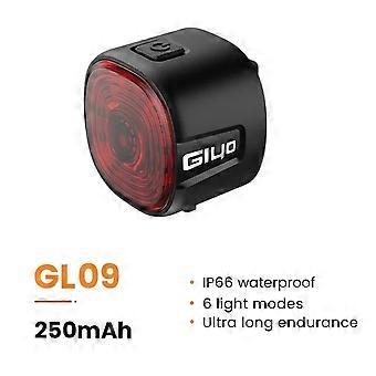 Giyo Smart Sykkel Bakre Lampe Auto På / Av Stoppsignal Brems Road Sykkel LED Baklys USB Charge MTB Sykling Sikkerhet Flash Lampe