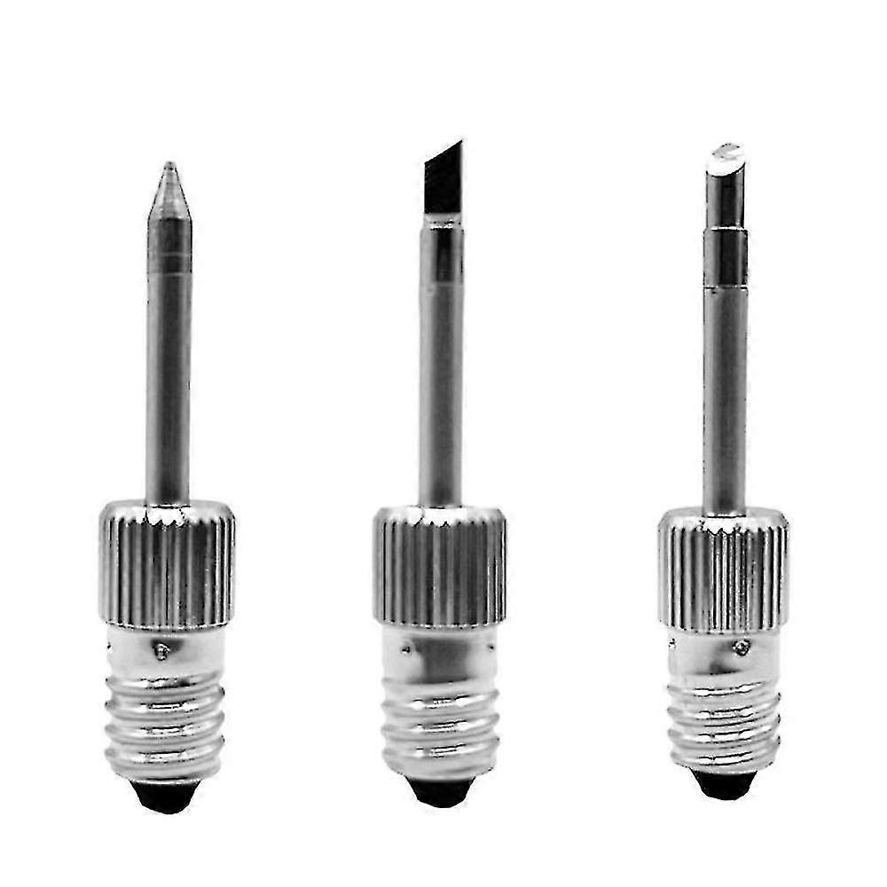 3pcs Usb Soldering Iron Head For E10 Interface Battery Soldering Iron Soldering Iron Head Threaded