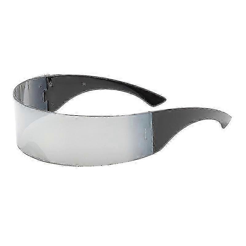 Back To Future Inspired Sunglasses, Chrome/silver, Medium