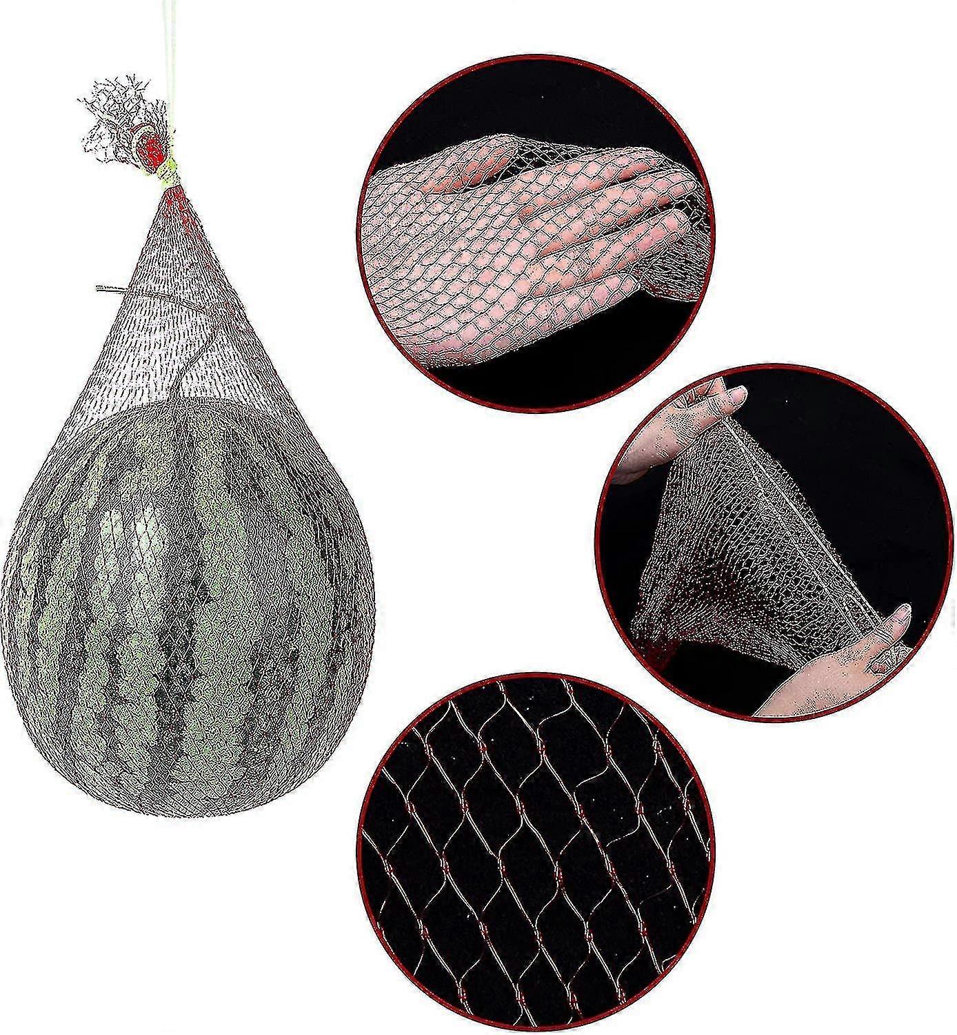 100pcs Reusable Melon Hammocks / Fruit Mesh Bags With Drawstring - For Watermelon, Cucumbers, Veggies