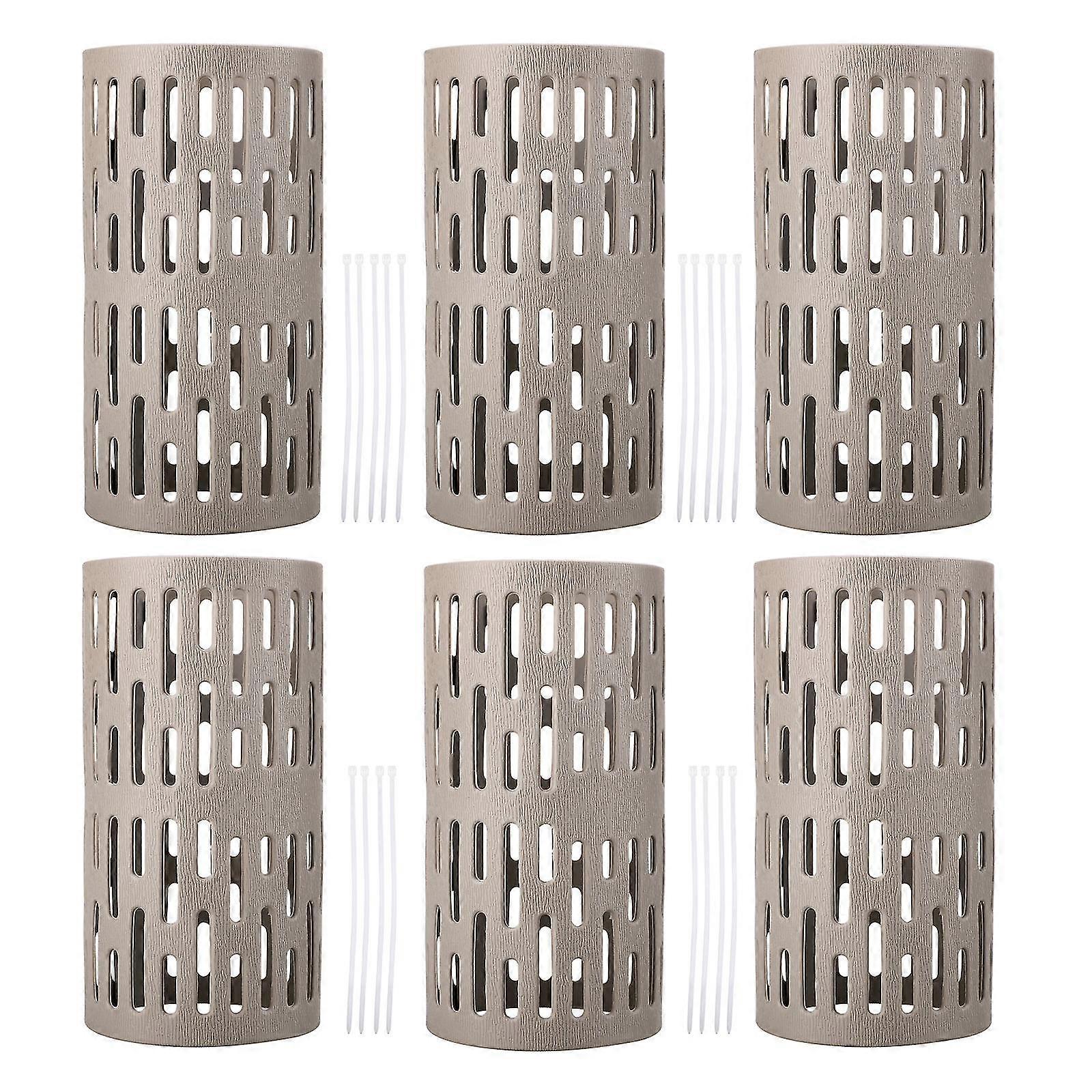 18 Pieces Protect Covers Locking Zipper Straps Trunk Guards Durable Sturdy Plastic Pp Nursery Mesh Bark Protector