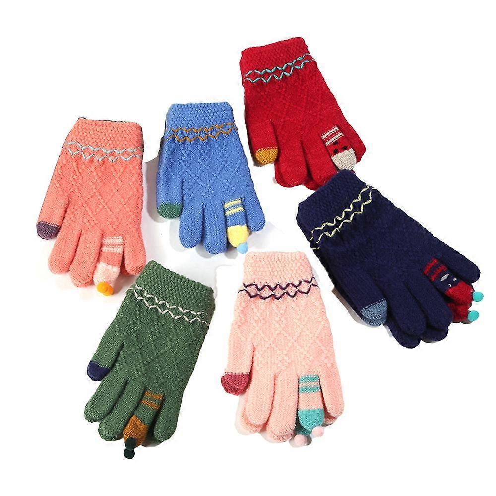 Touch screen winter knitted gloves Warm touch screen gloves