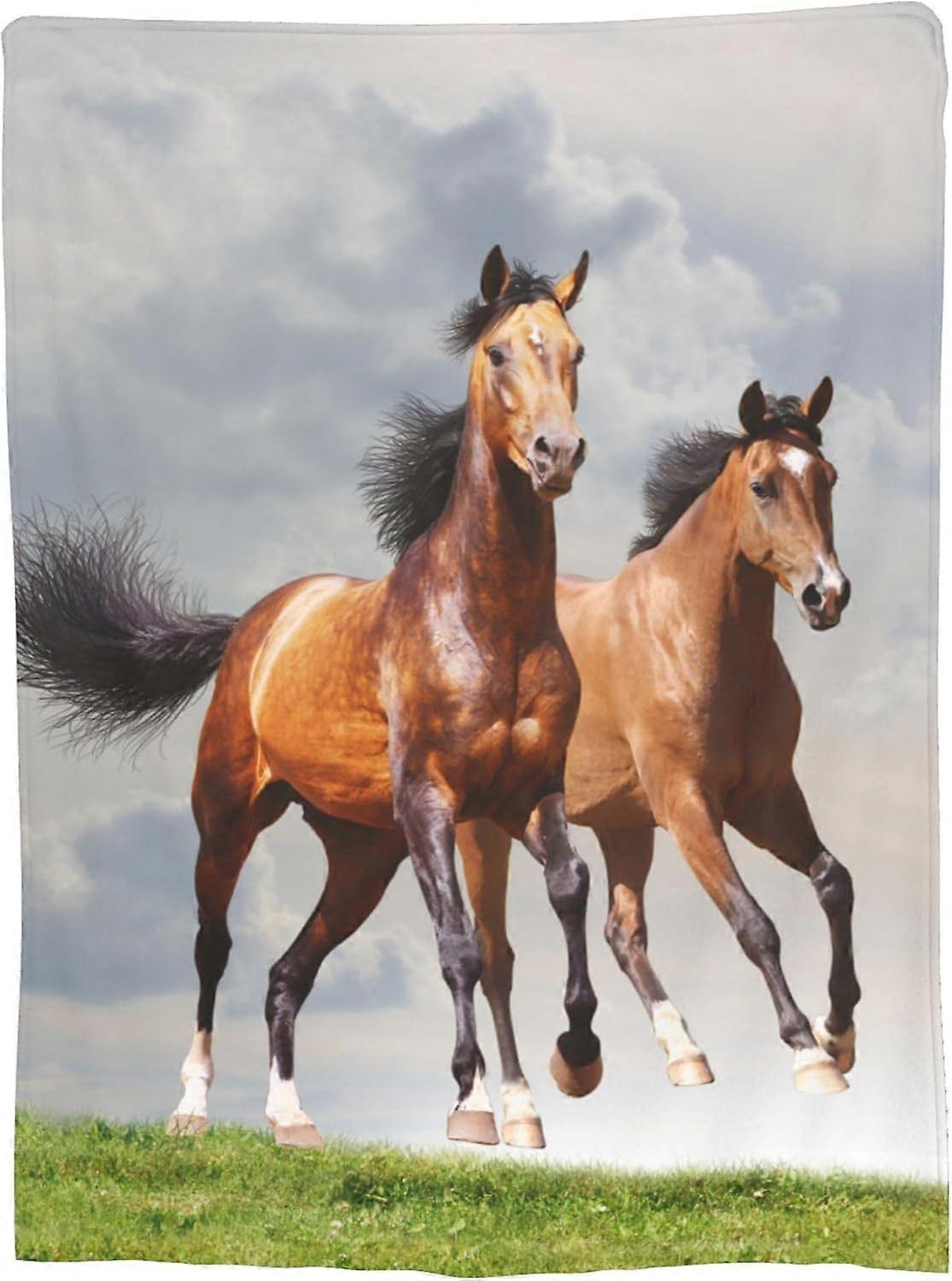 بطانية الحصان مضحك الجري الخيول رمي البطانيات هدايا للفتيات الكبار خفيفة الوزن لينة مريحة لأريكة أريكة غرفة النوم حفلة بارد عيد ميلاد ديكو