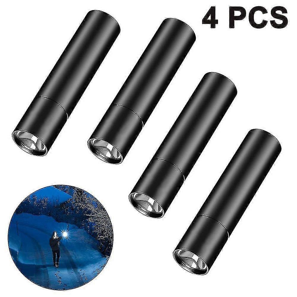 Led Flash 4 Pack, Flashs, Recharable (usb Cable Included), 3 Modes Able Mini Pen , Pocket For