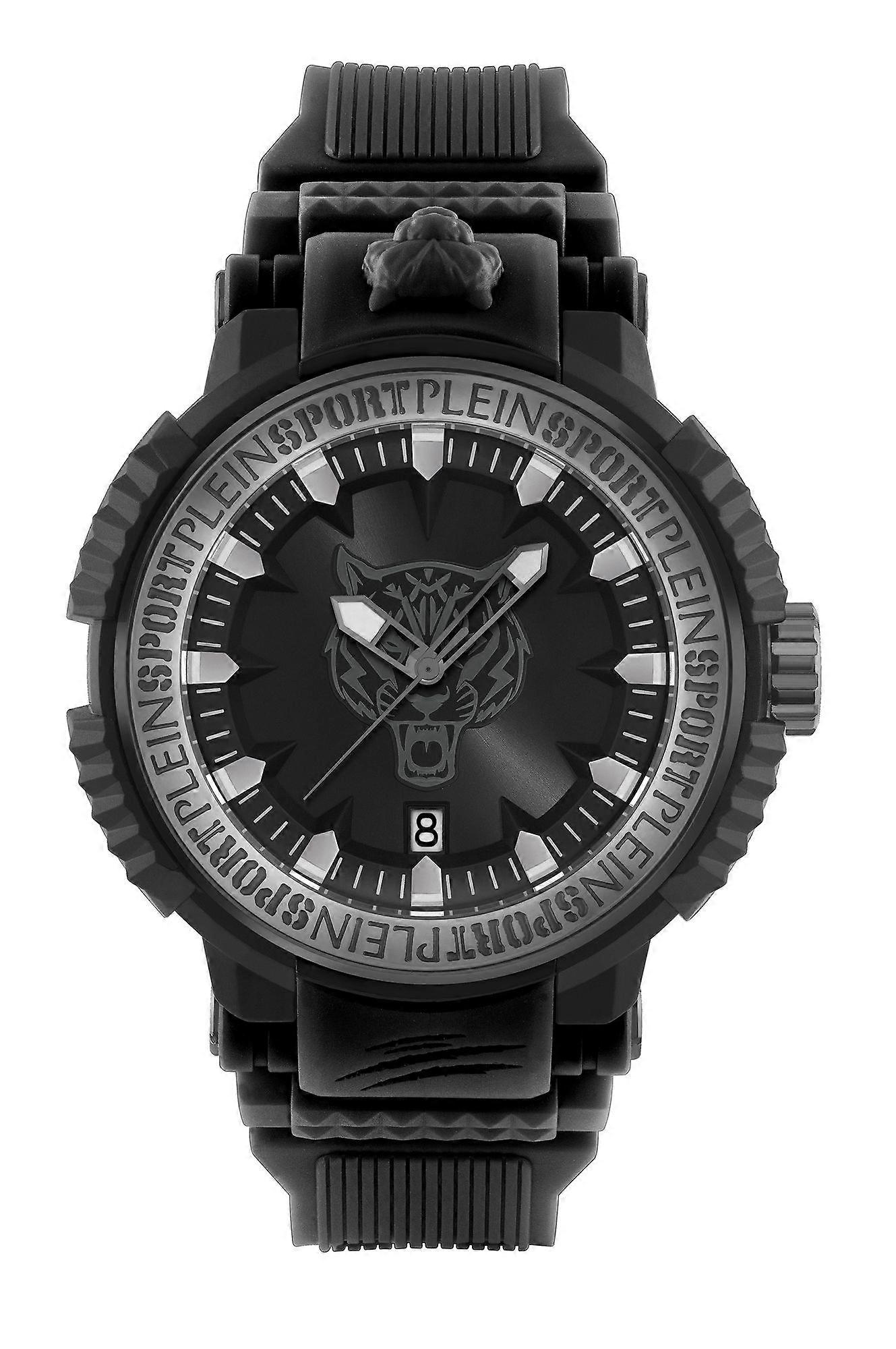 Plein Sport Unisex Watch Analog Quartz TIGER POWER IP Gun PSEDA0324 PU