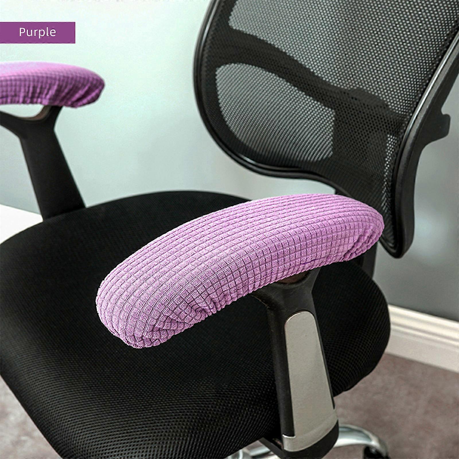 Polyester Removable Durable Machine Washable Office Chair Armrest Slipcovers Covers