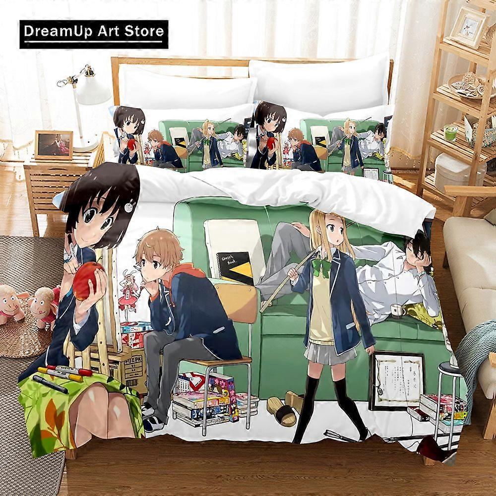 a3980 Lençóis O Este Clube de Arte Tem um Problema Conjuntos de Cama Conjunto de Capa de Edredão com Fronha Roupa de Cama Roupa de CamaConjunto de Cama de 3 Peças (1 Capa de Edredão