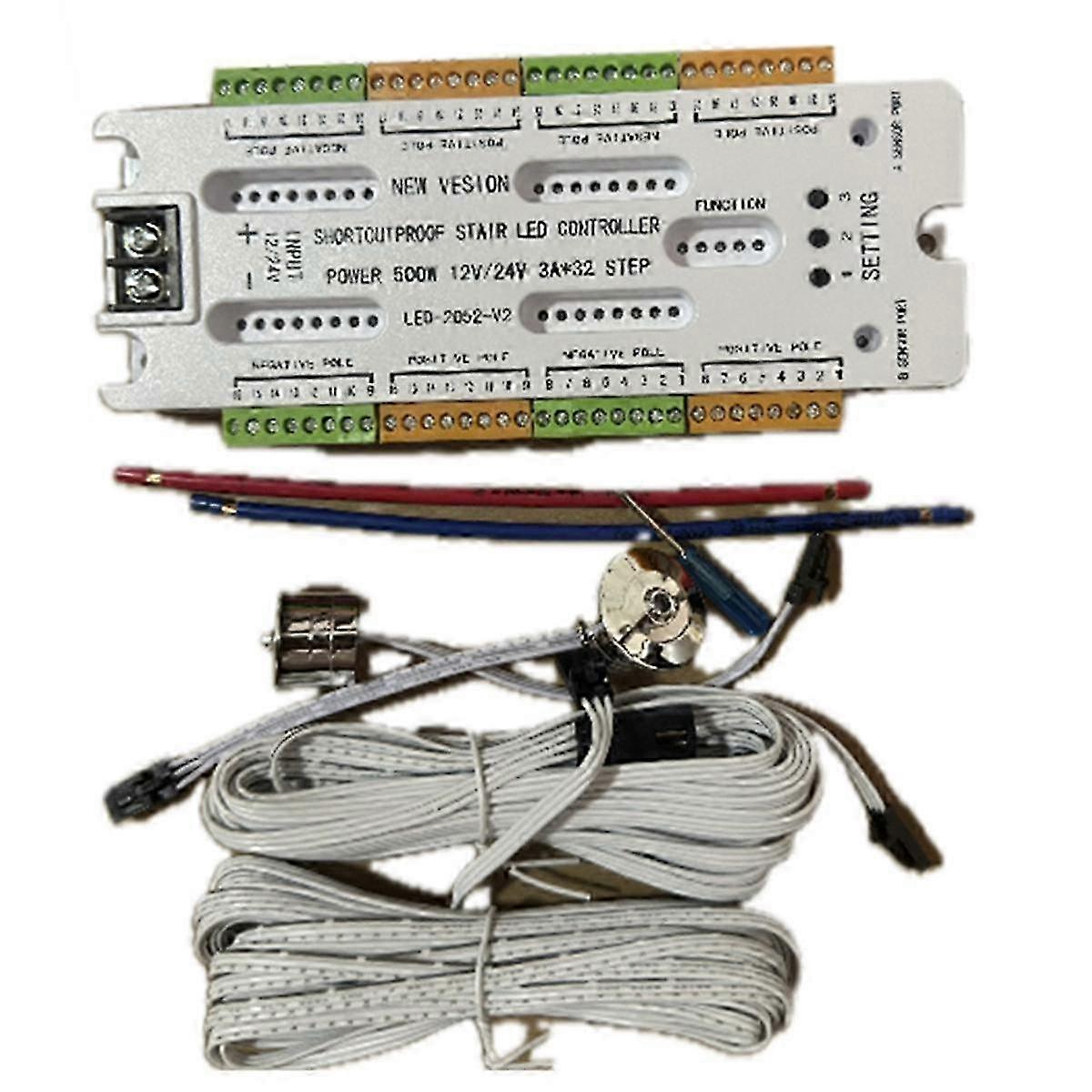 Stair Led Motion Sensor Light Dc12v/24v Ladder Night Light 32 Channels Prevent Short Circuit Controller