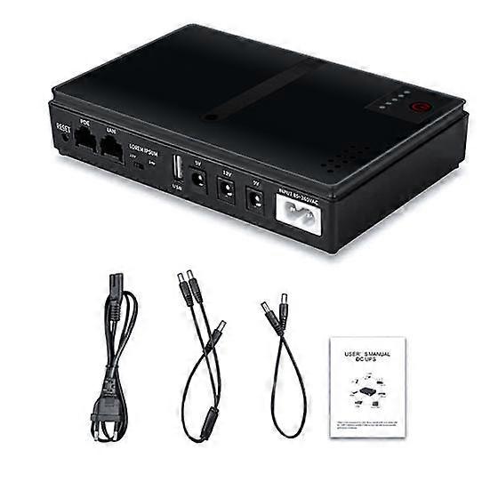 UPS Uninterrupted Power Supply Mini Battery Backup Flame Retardant Compact Size Camera Router Power Supply