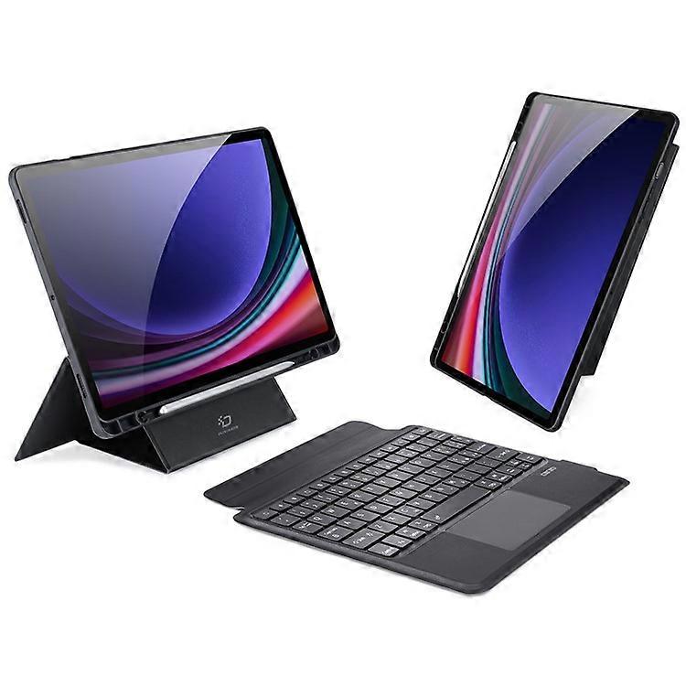 DUX DUCIS DK Series Compatible For Samsung Galaxy Tab S9 Italian Keyboard with Touchpad + Protective Leather Case