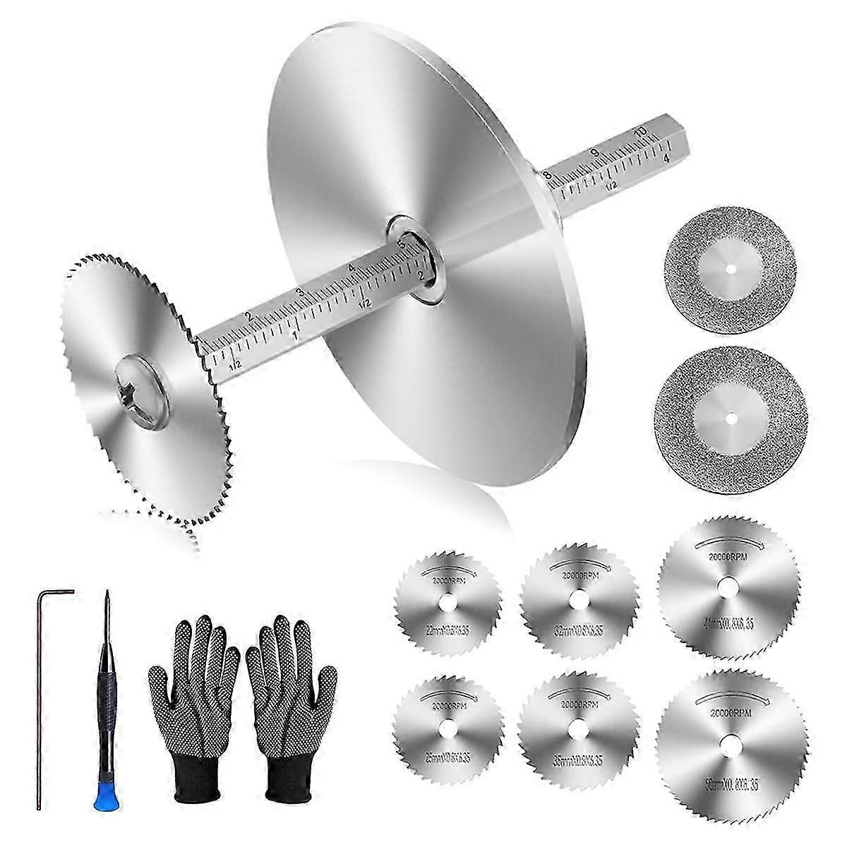 Inside Pipe Cutter for PVC Pipe Cutter Tool-with Scale Adjustable Depth Gauge,6pcs Saw Tooth Blades 0.32in Hex Key Shaft