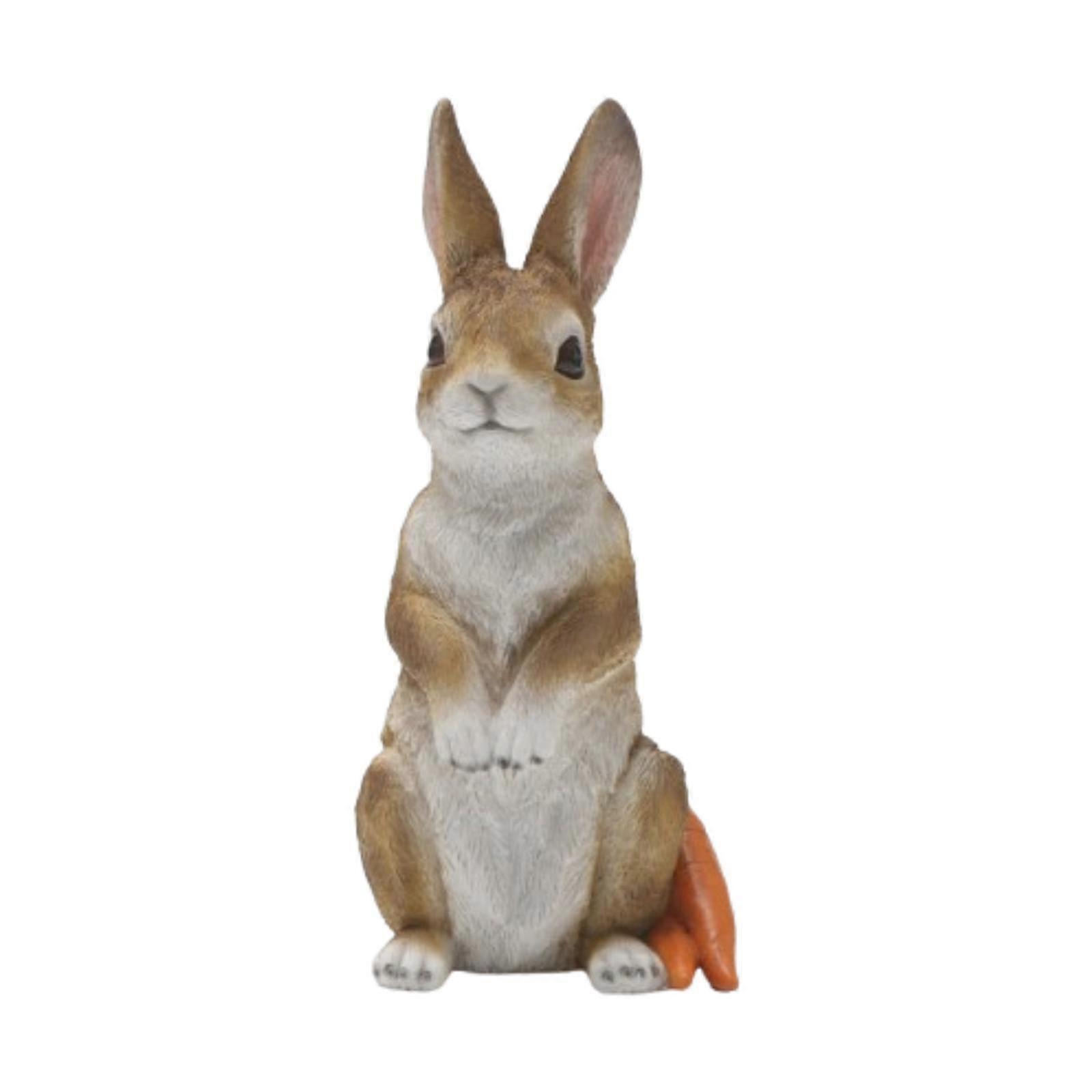 Rabbit Statue Decor Creative Rabbit Sculpture for Patio Front Porches