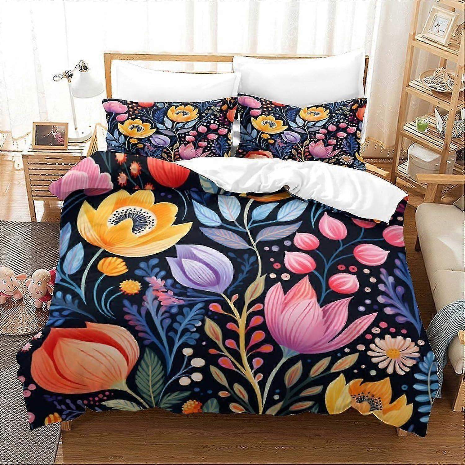 J4113 Lençóis 3D Digital Lufa-Lufa Imprimir Cama de Três Peças Capa de Edredão de Microfibra Capa De Edredão E Fronha Capa De Edredão Conjunto De Cama 3 Pcs Set Lençóis BB