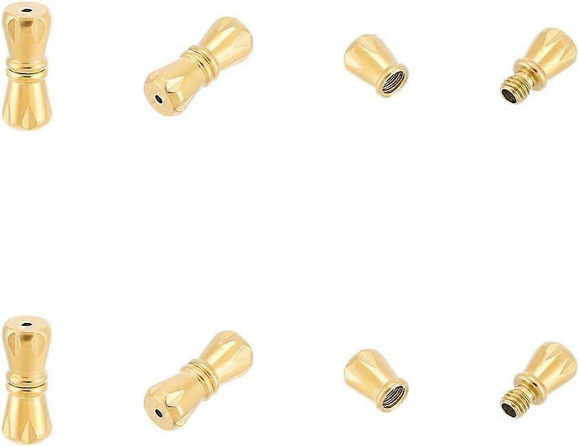 5Pcs Stainless Steel Screw Clasps Necklace Clasp Bracelet Screw Clasp Connector Golden Column Clasps Metal Jewelry Clasp Fastener for DIY Bracelet Nec