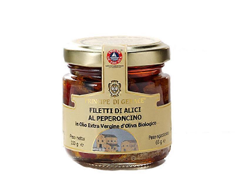 FOS anchovy fillets with chilli pepper in extra virgin olive oil